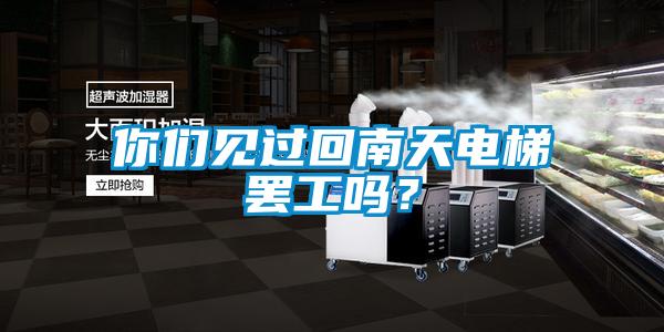 你們見過回南天電梯罷工嗎？