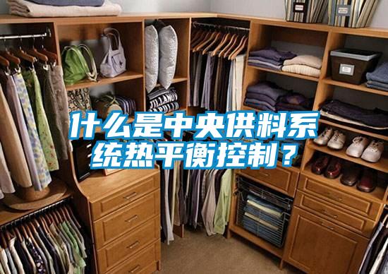 什么是中央供料系統熱平衡控制？