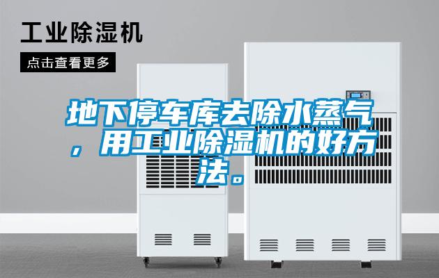 地下停車庫去除水蒸氣，用工業除濕機的好方法。