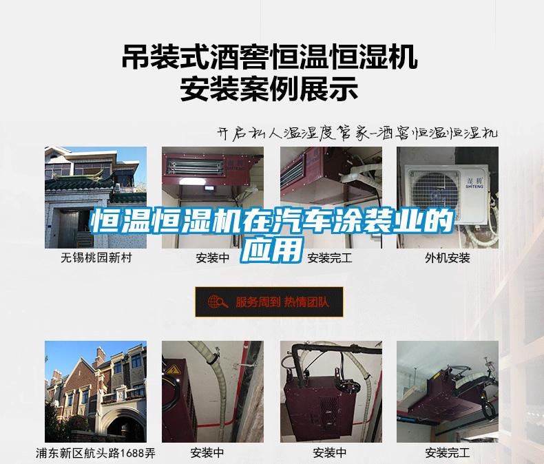 恒溫恒濕機在汽車涂裝業的應用
