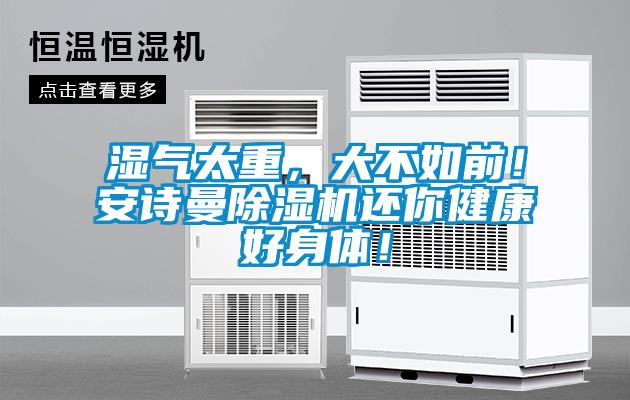 濕氣太重，大不如前！安詩曼除濕機還你健康好身體！