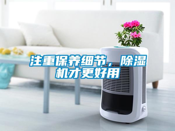 注重保養細節，除濕機才更好用