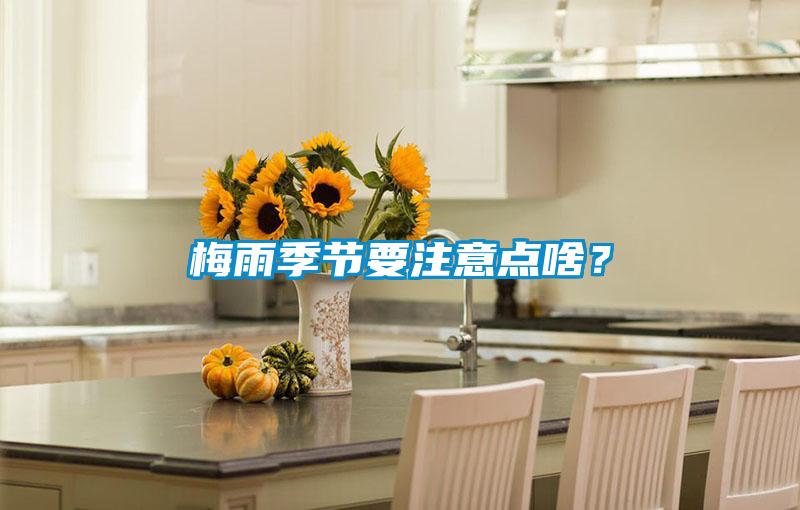 梅雨季節要注意點啥？