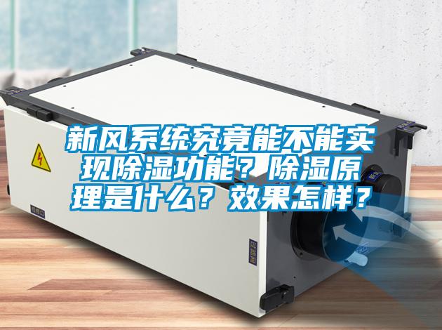 新風系統究竟能不能實現除濕功能？除濕原理是什么？效果怎樣？