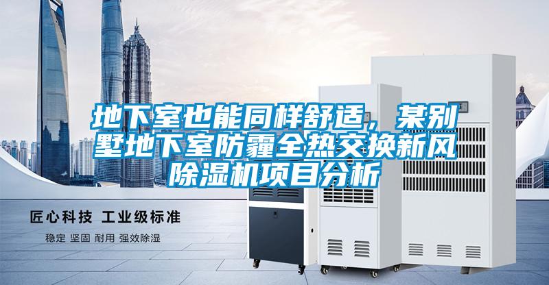 地下室也能同樣舒適，某別墅地下室防霾全熱交換新風除濕機項目分析
