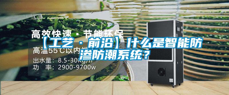 【工藝·前沿】什么是智能防滲防潮系統？