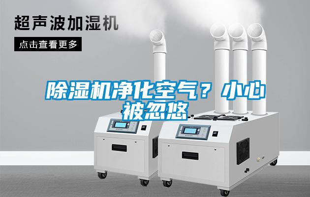除濕機凈化空氣？小心被忽悠