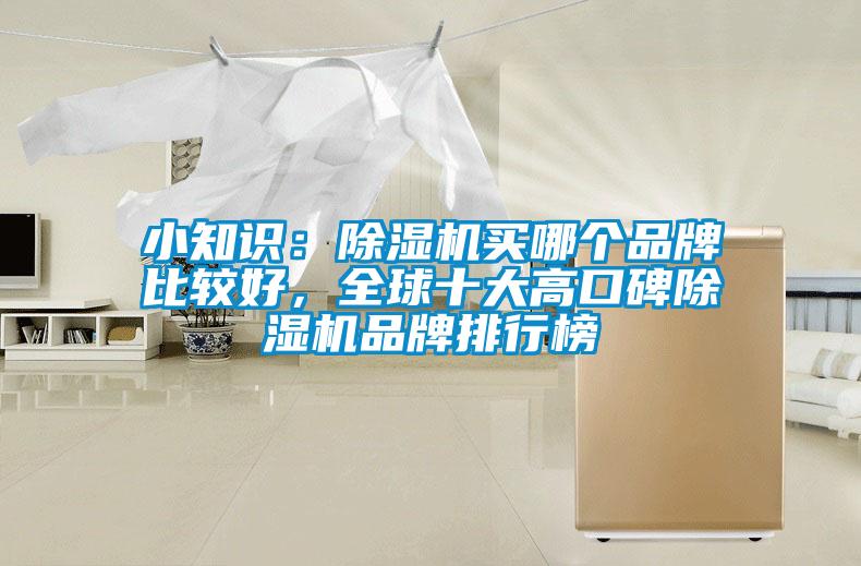 小知識：除濕機買哪個品牌比較好，全球十大高口碑除濕機品牌排行榜