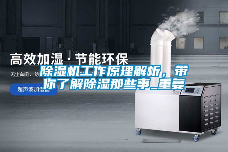 除濕機工作原理解析，帶你了解除濕那些事_重復
