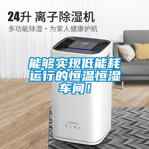 能夠實現低能耗運行的恒溫恒濕車間！