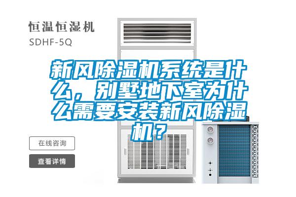 新風除濕機系統是什么，別墅地下室為什么需要安裝新風除濕機？